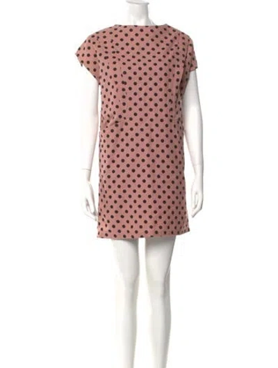Pre-owned See By Chloé Polka Dot Print Mini Dress In Pink