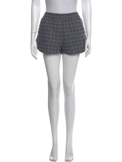 Pre-owned See By Chloé Polka Dot Print Mini Shorts In Blue