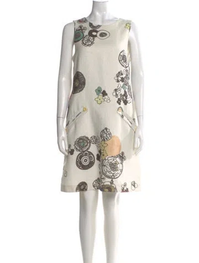 Pre-owned See By Chloé Printed Knee-length Dress In Neutral