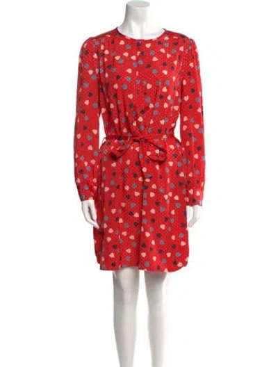 Pre-owned See By Chloé Printed Knee-length Dress In Red