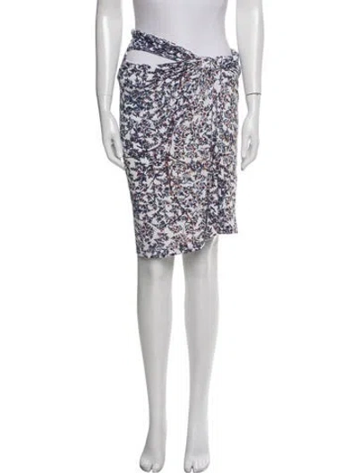Pre-owned See By Chloé Printed Knee-length Skirt In White