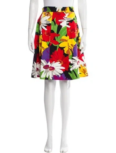 Pre-owned See By Chloé Printed Knee-length Skirt In Yellow