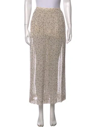 Pre-owned See By Chloé Printed Long Skirt In Neutrals