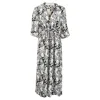 See By Chloé Printed Midi Length Dress In Black Viscose In Black