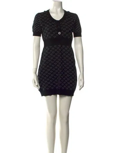 Pre-owned See By Chloé Printed Mini Dress In Black