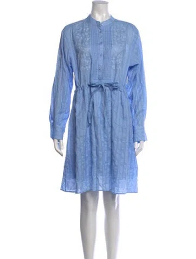 Pre-owned See By Chloé Printed Mini Dress In Blue