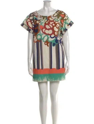 Pre-owned See By Chloé Printed Mini Dress In Neutral