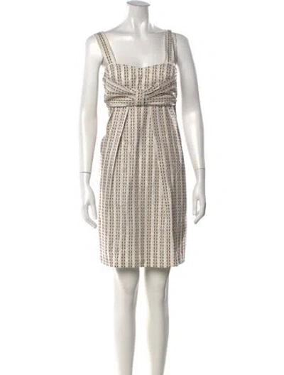 Pre-owned See By Chloé Printed Mini Dress In Neutrals