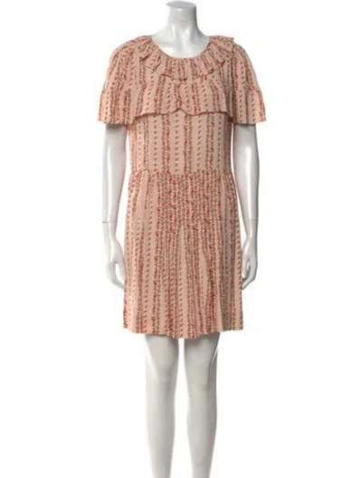 Pre-owned See By Chloé Printed Mini Dress In Pink