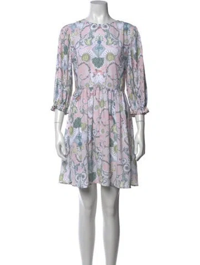 Pre-owned See By Chloé Printed Mini Dress In Pink