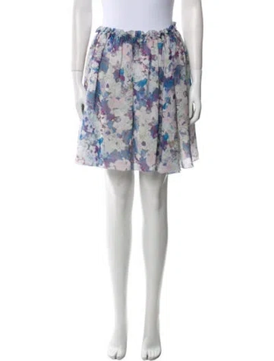 Pre-owned See By Chloé Printed Mini Skirt In Green