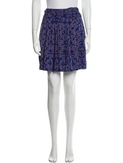Pre-owned See By Chloé Printed Mini Skirt In Purple