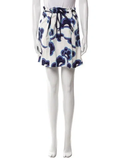 Pre-owned See By Chloé Printed Mini Skirt In White