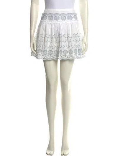 Pre-owned See By Chloé Printed Mini Skirt In White