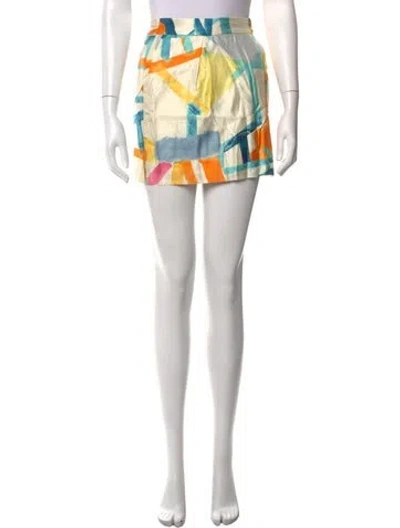 Pre-owned See By Chloé Printed Mini Skirt In White