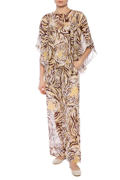 See By Chloé Printed Top In Brown