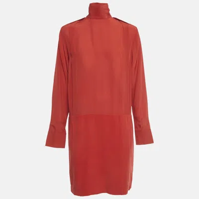 Pre-owned See By Chloé Red Crepe Silk And Crepe Short Dress M