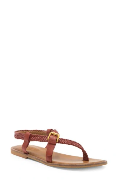 See By Chloé Rosellina Braided Strap Sandal In Brown