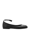 See By Chloé Round Head Ballet Shoes In Black