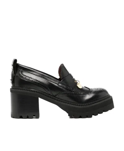 See By Chloé Round-headed High Heels In Black