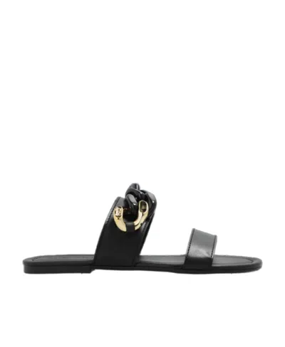 See By Chloé Chain-detail Leather Sandals In Black