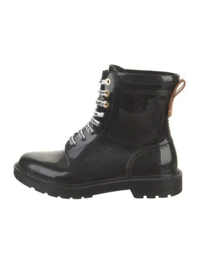 Pre-owned See By Chloé Rubber Boots In Black