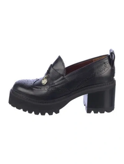 Pre-owned See By Chloé Rubber Pumps In Black