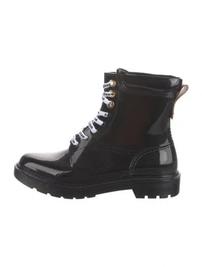 Pre-owned See By Chloé Rubber Rain Boots In Black