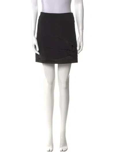 Pre-owned See By Chloé Ruffle Embellishment Mini Skirt In Black