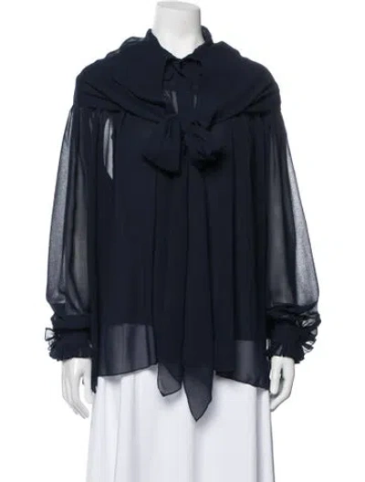 Pre-owned See By Chloé Ruffle Embellishment Set In Blue