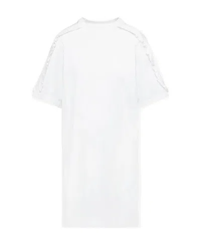 See By Chloé Ruffled-detailing T-shirt Dress In White