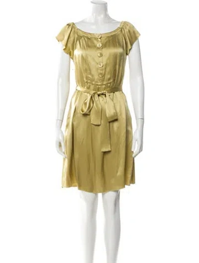 Pre-owned See By Chloé Scoop Neck Knee-length Dress W/ Tags In Gold