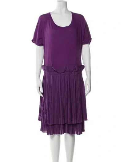 Pre-owned See By Chloé Scoop Neck Knee-length Dress W/ Tags In Purple