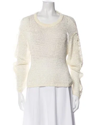 Pre-owned See By Chloé Scoop Neck Long Sleeve Sweatshirt In Gray