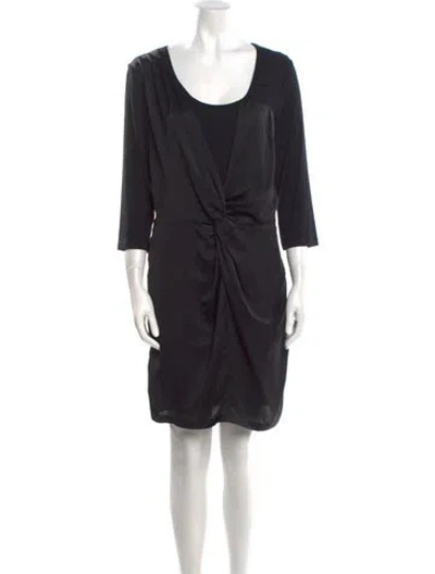 Pre-owned See By Chloé Scoop Neck Mini Dress In Black