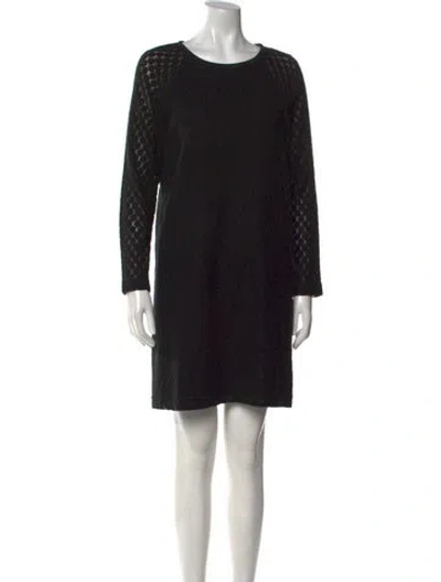 Pre-owned See By Chloé Scoop Neck Mini Dress In Black