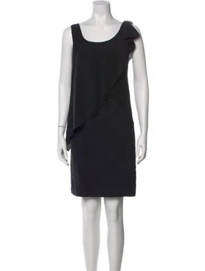 Pre-owned See By Chloé Scoop Neck Mini Dress In Black