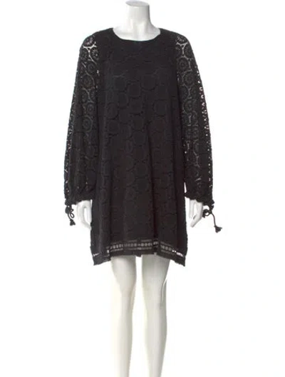 Pre-owned See By Chloé Scoop Neck Mini Dress In Black