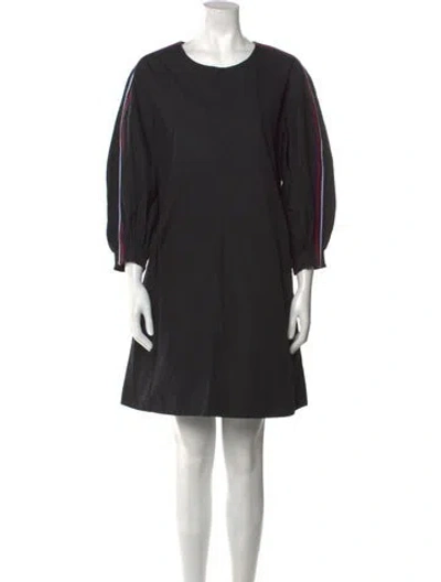 Pre-owned See By Chloé Scoop Neck Mini Dress In Blue