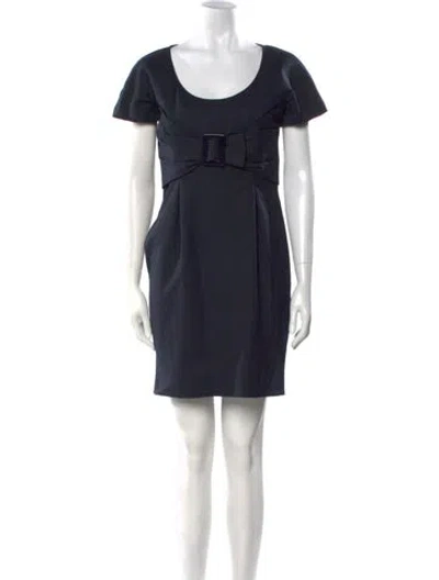 Pre-owned See By Chloé Scoop Neck Mini Dress In Blue