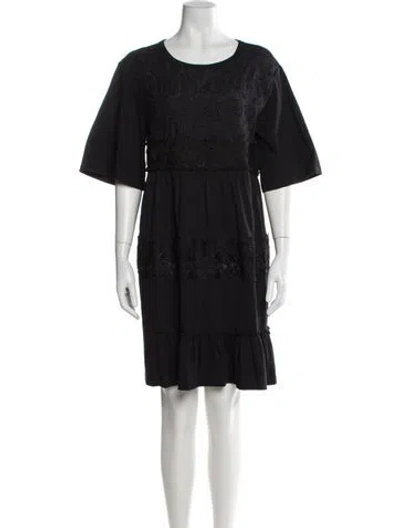 Pre-owned See By Chloé Scoop Neck Mini Dress In Blue