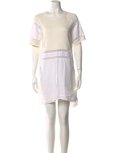 Pre-owned See By Chloé Scoop Neck Mini Dress In Neutral