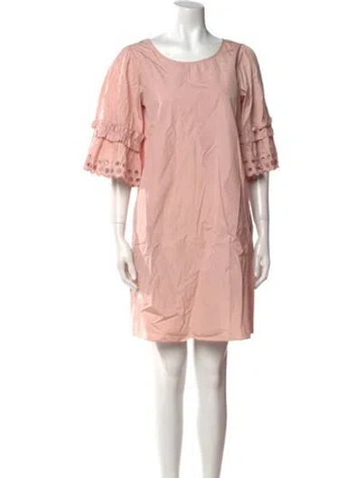 Pre-owned See By Chloé Scoop Neck Mini Dress In Pink