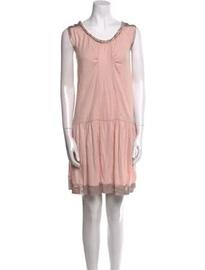 Pre-owned See By Chloé Scoop Neck Mini Dress W/ Tags In Orange