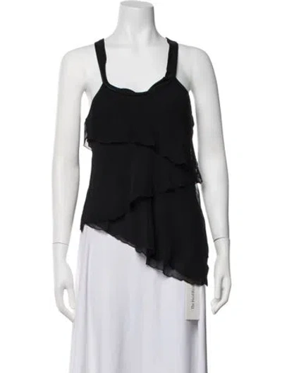 Pre-owned See By Chloé Scoop Neck Sleeveless Top In Black