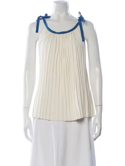 Pre-owned See By Chloé Scoop Neck Sleeveless Top In Neutral