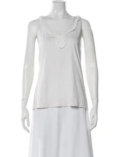 Pre-owned See By Chloé Scoop Neck Sleeveless Top In White
