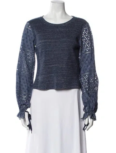 Pre-owned See By Chloé Scoop Neck Sweater In Blue