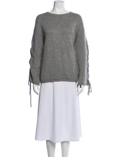 Pre-owned See By Chloé Scoop Neck Sweater In Gray