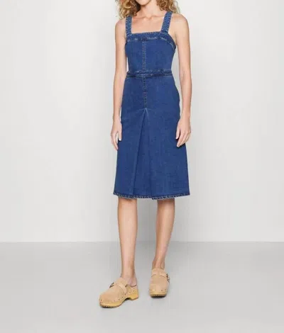 See By Chloé Shady Midi Dress In Cobalt In Blue